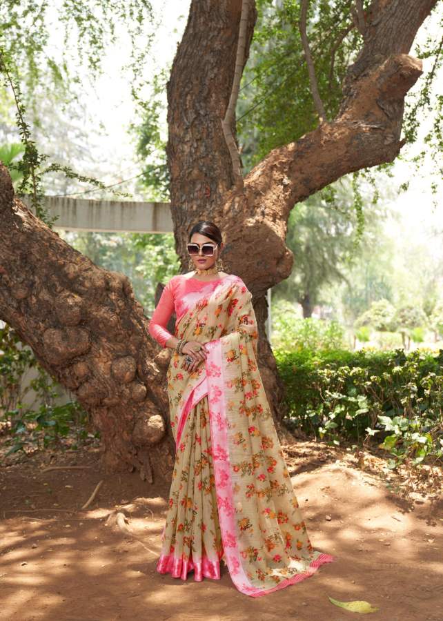 Shangrila New Kanchana Festive Wear Designer 25 Linen Cotton Saree Collection